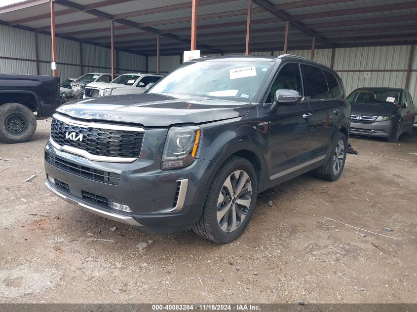 2022 Kia Telluride S VIN: 5XYP6DHC4NG237109 Lot: 40883284