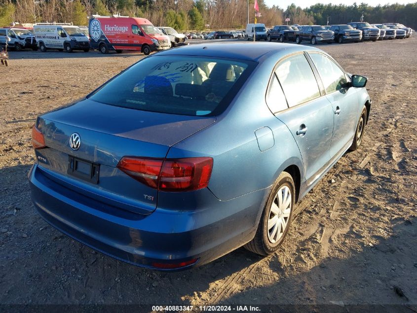 2016 Volkswagen Jetta 1.4T S VIN: 3VW167AJ6GM392666 Lot: 40883347