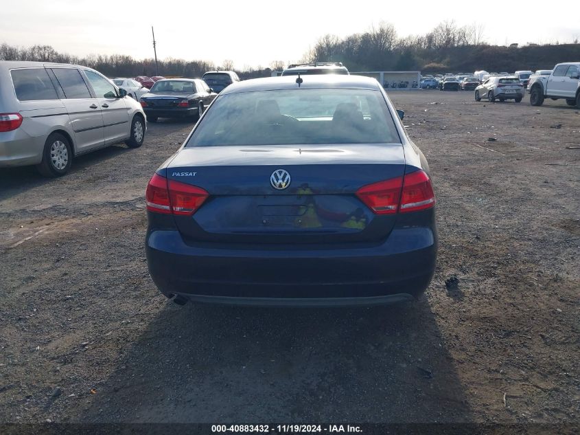 2013 Volkswagen Passat 2.5L S VIN: 1VWAP7A30DC020378 Lot: 40883432