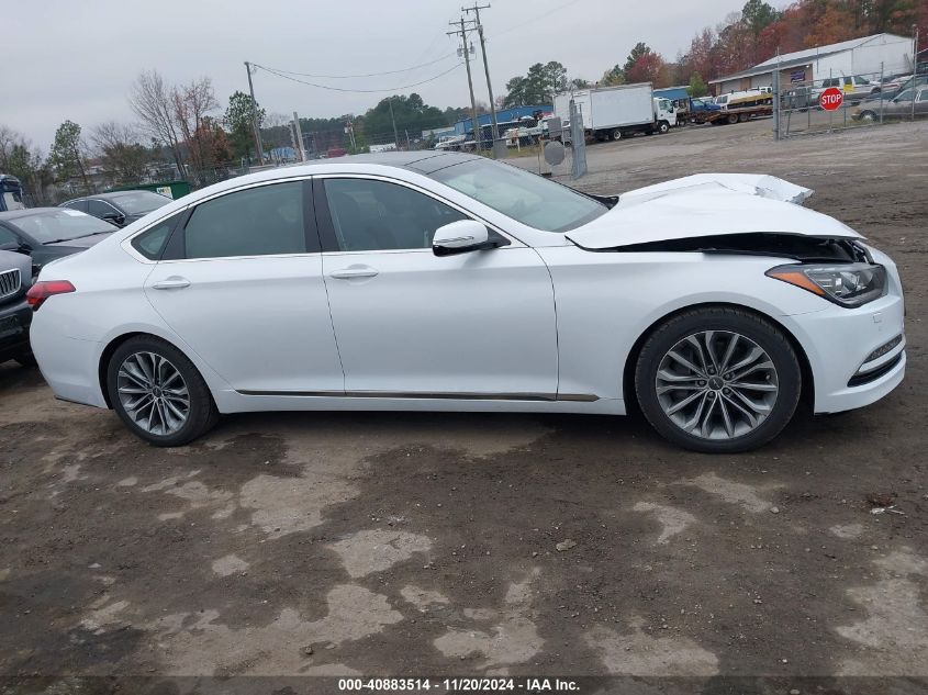 2017 Genesis G80 3.8 VIN: KMHGN4JE4HU207492 Lot: 40883514