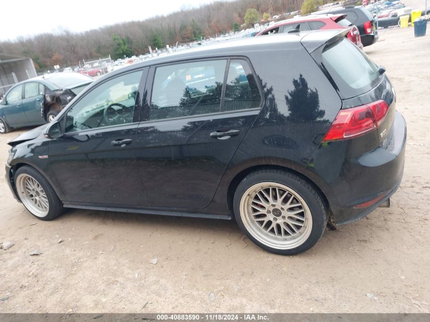 2017 VOLKSWAGEN GOLF GTI AUTOBAHN 4-DOOR/S 4-DOOR/SE 4-DOOR/SPORT 4-DOOR - 3VW5T7AU0HM057800
