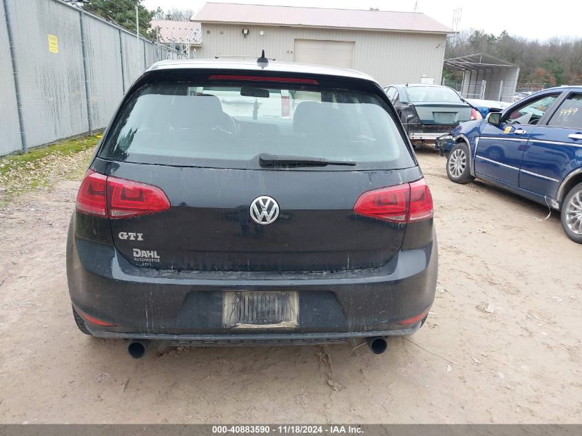 2017 VOLKSWAGEN GOLF GTI AUTOBAHN 4-DOOR/S 4-DOOR/SE 4-DOOR/SPORT 4-DOOR - 3VW5T7AU0HM057800