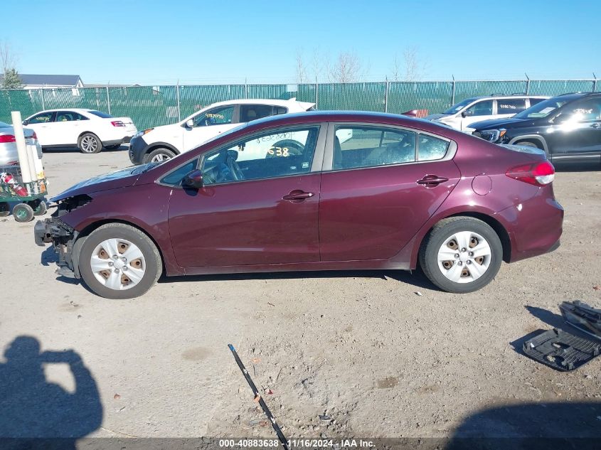 2018 Kia Forte Lx VIN: 3KPFK4A75JE167504 Lot: 40883638