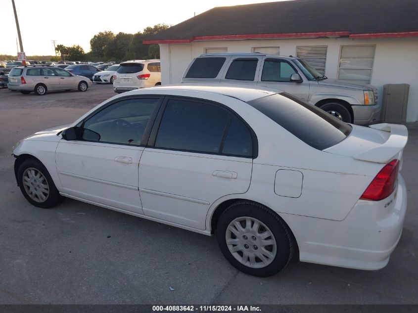 2005 Honda Civic Lx VIN: 2HGES16525H595088 Lot: 40883642