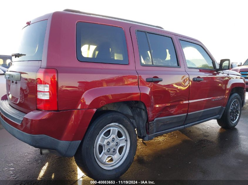 2016 Jeep Patriot Sport VIN: 1C4NJPBB9GD716523 Lot: 40883653