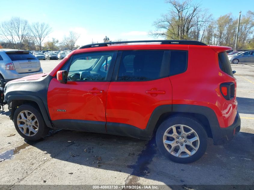 2018 Jeep Renegade Latitude Fwd VIN: ZACCJABB0JPG89497 Lot: 40883730