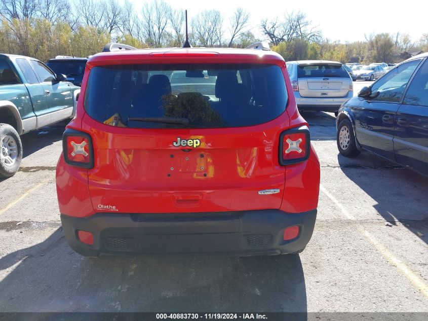 2018 Jeep Renegade Latitude Fwd VIN: ZACCJABB0JPG89497 Lot: 40883730