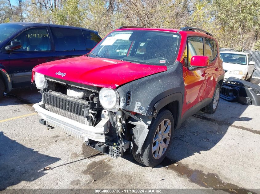 VIN ZACCJABB0JPG89497 2018 Jeep Renegade, Latitude Fwd no.2