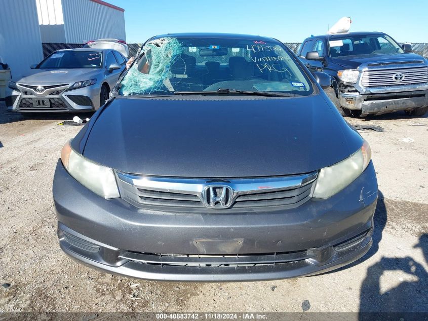 2012 Honda Civic Ex VIN: 19XFB2F87CE058826 Lot: 40883742