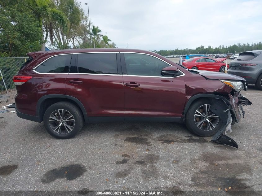 2019 Toyota Highlander Le VIN: 5TDZZRFHXKS353425 Lot: 40883821