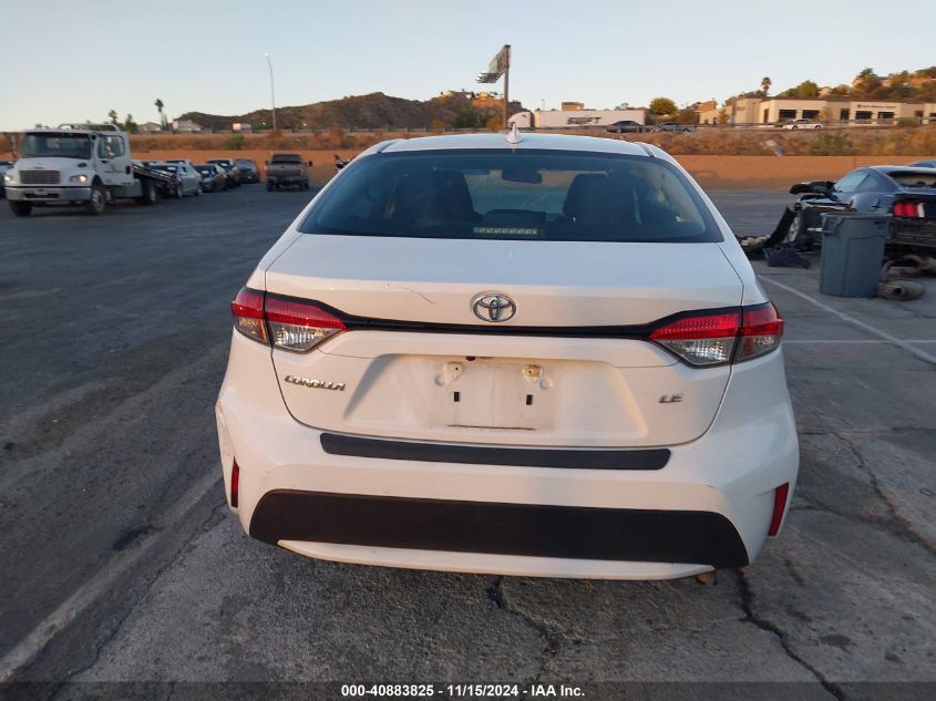 2020 Toyota Corolla Le VIN: 5YFEPRAE2LP126354 Lot: 40883825