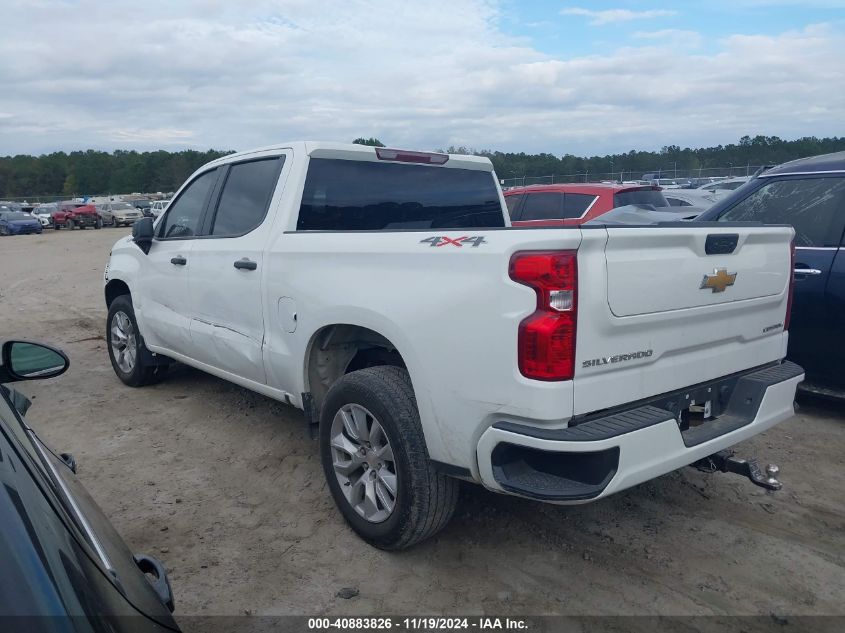 2022 Chevrolet Silverado 1500 4Wd Short Bed Custom VIN: 3GCPDBEK4NG568666 Lot: 40883826