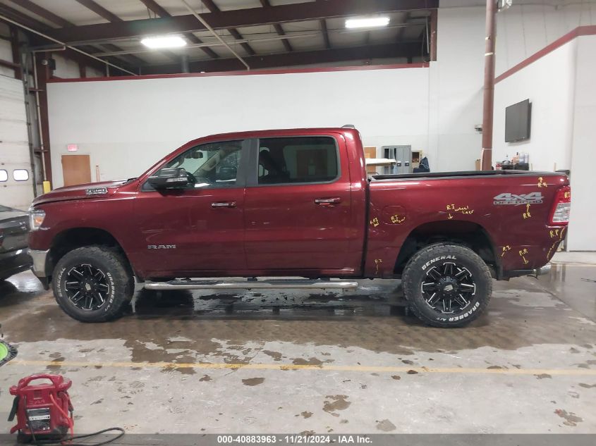 2019 Ram 1500 Big Horn/Lone Star 4X4 5'7 Box VIN: 1C6SRFFT0KN687710 Lot: 40883963