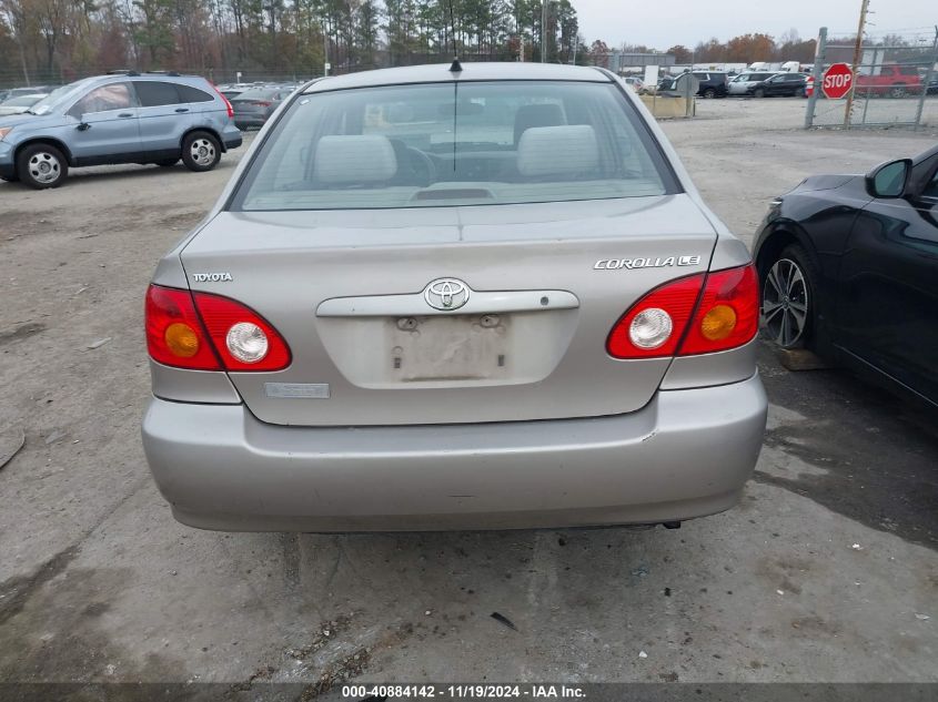 2003 Toyota Corolla Le VIN: 2T1BR32E93C126781 Lot: 40884142