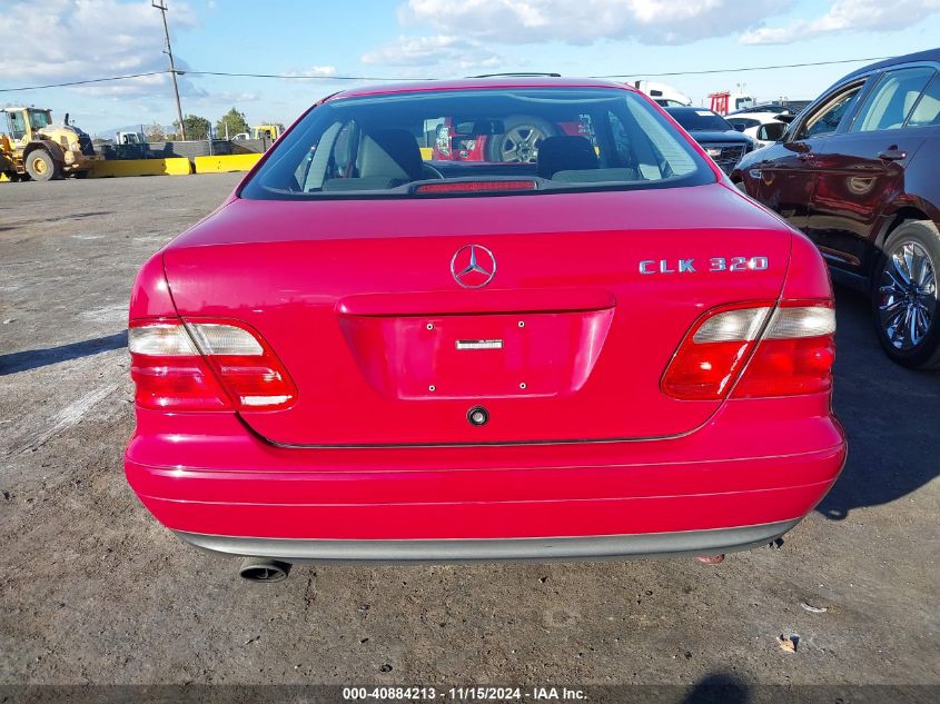 1998 Mercedes-Benz Clk 320 VIN: WDBLJ65G0WF019185 Lot: 40884213