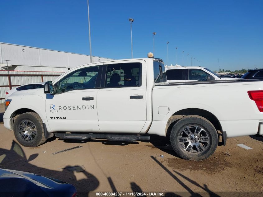 2022 Nissan Titan Sv 4X4 VIN: 1N6AA1ED0NN100853 Lot: 40884237