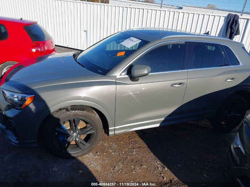 2020 Audi Q3 Premium 45 Tfsi S Line Quattro Tiptronic VIN: WA1DECF35L1067806 Lot: 40884257