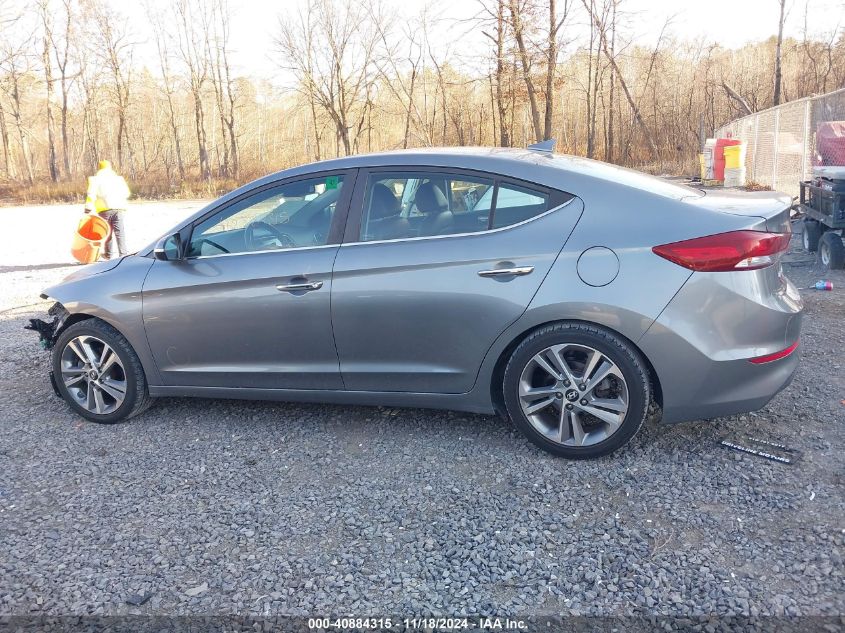 2017 Hyundai Elantra Limited VIN: KMHD84LF1HU148787 Lot: 40884315