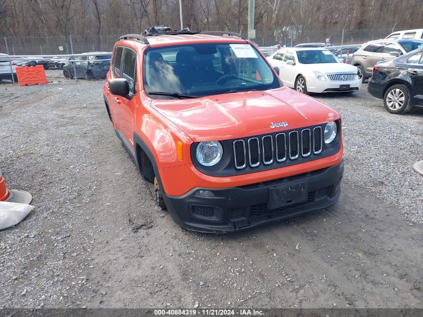 2016 Jeep Renegade Sport VIN: ZACCJBAT4GPE07516 Lot: 40884319