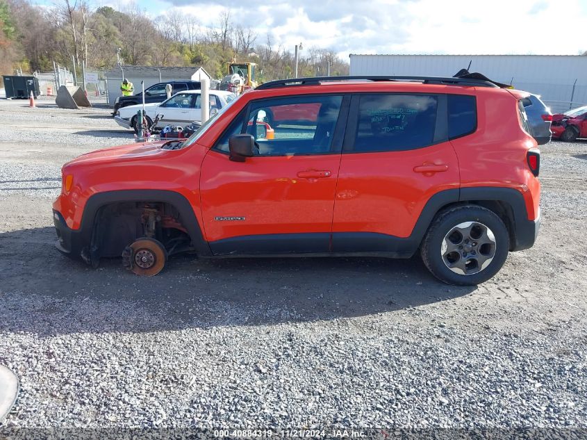 2016 Jeep Renegade Sport VIN: ZACCJBAT4GPE07516 Lot: 40884319