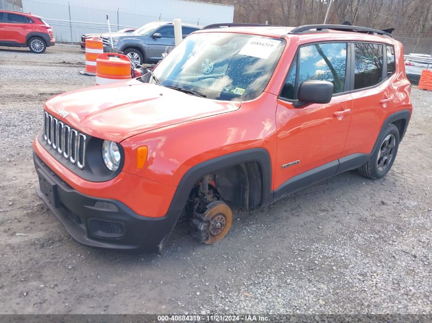 2016 Jeep Renegade Sport VIN: ZACCJBAT4GPE07516 Lot: 40884319