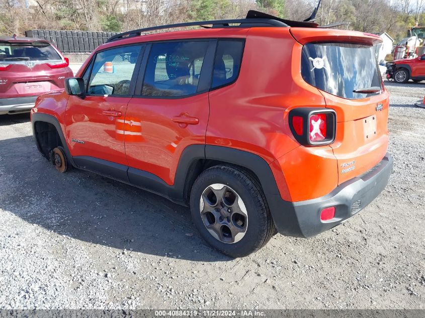 2016 Jeep Renegade Sport VIN: ZACCJBAT4GPE07516 Lot: 40884319