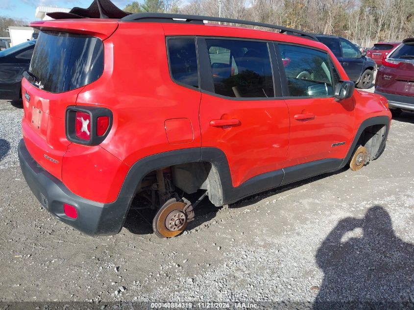 2016 Jeep Renegade Sport VIN: ZACCJBAT4GPE07516 Lot: 40884319