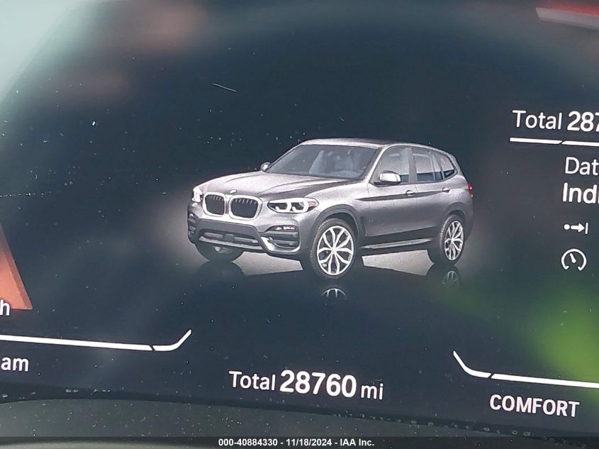 2020 BMW X3 Sdrive30I VIN: 5UXTY3C03L9C01802 Lot: 40884330