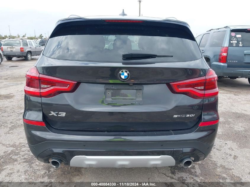 2020 BMW X3 Sdrive30I VIN: 5UXTY3C03L9C01802 Lot: 40884330