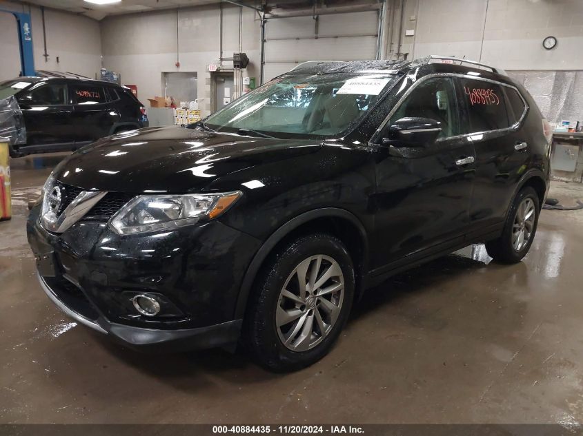 VIN 5N1AT2MV3EC852924 2014 Nissan Rogue, SL no.2