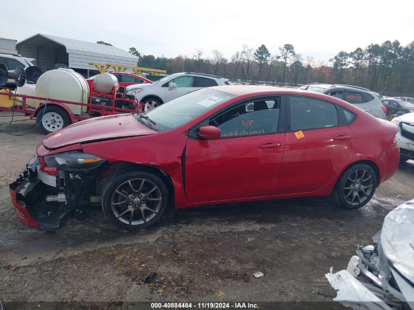 2013 Dodge Dart Rallye VIN: 1C3CDFBA9DD122840 Lot: 40884484