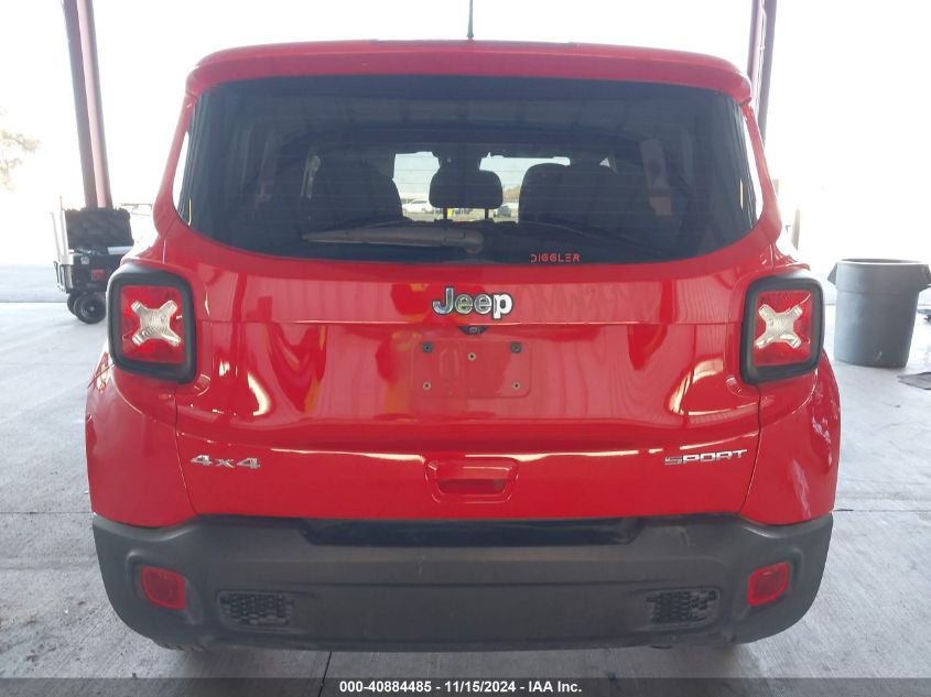 2019 Jeep Renegade Sport 4X4 VIN: ZACNJBAB1KPK10809 Lot: 40884485