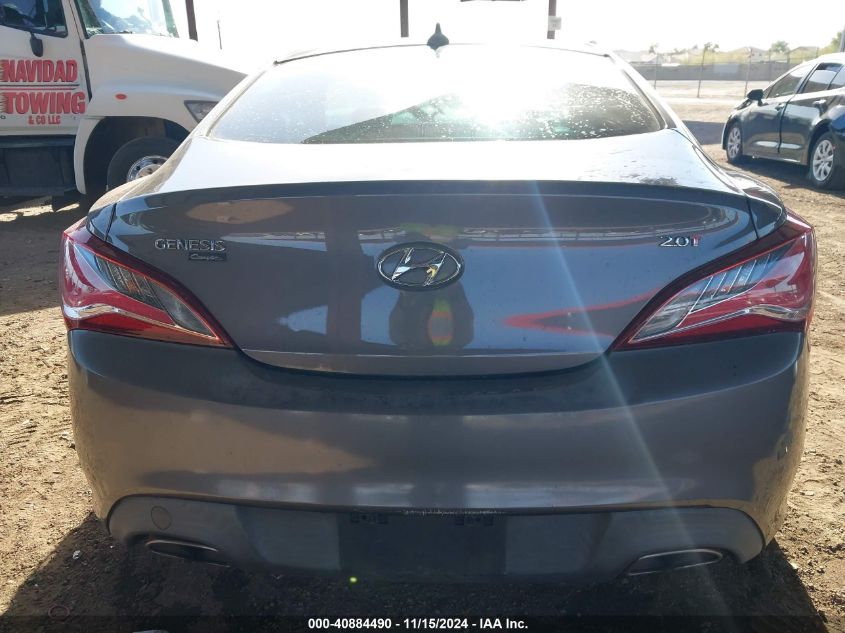 2013 Hyundai Genesis 2.0T Premium VIN: KMHHT6KD6DU099608 Lot: 40884490