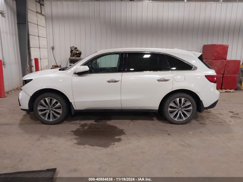 2014 Acura Mdx Technology Package VIN: 5FRYD4H41EB031528 Lot: 40884538