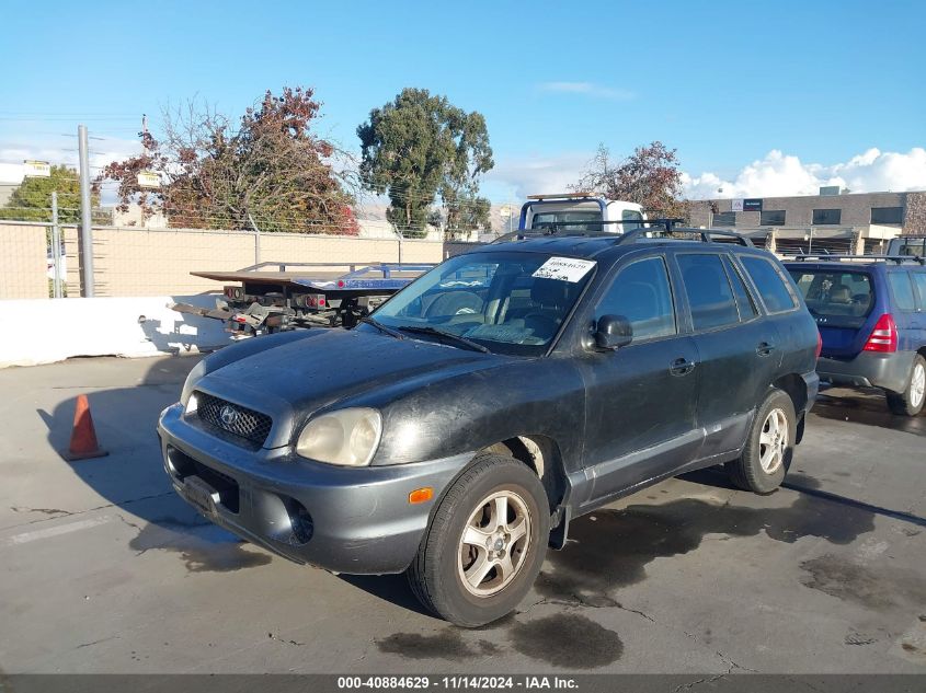 2002 Hyundai Santa Fe VIN: KM8SB12B52U285714 Lot: 40884629