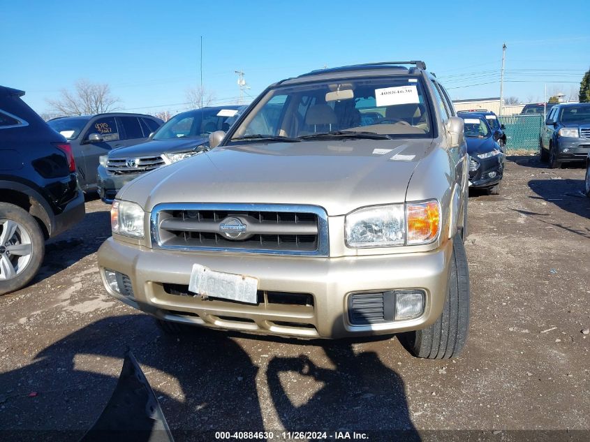 2001 Nissan Pathfinder Le VIN: JN8DR09YX1W606229 Lot: 40884630