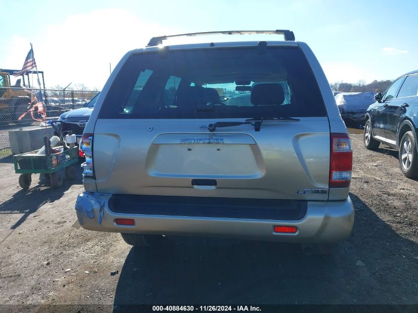 2001 Nissan Pathfinder Le VIN: JN8DR09YX1W606229 Lot: 40884630