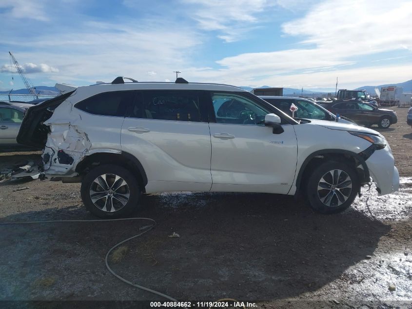 2020 Toyota Highlander Hybrid Xle VIN: 5TDHBRCH3LS500464 Lot: 40884662