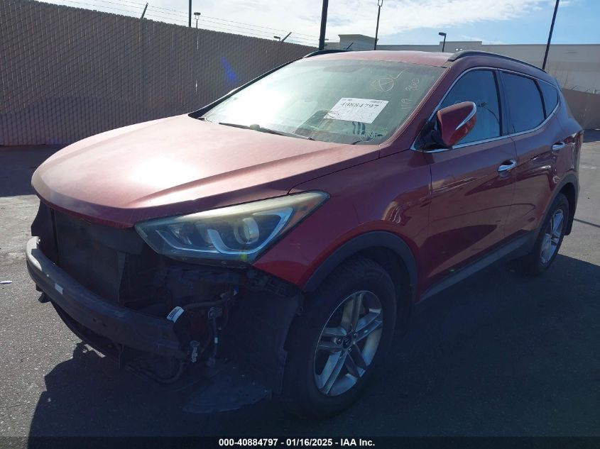 VIN 5XYZU3LB7JG506964 2018 Hyundai Santa Fe, Sport... no.2