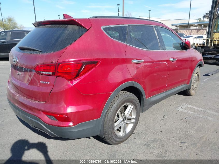 VIN 5XYZU3LB7JG506964 2018 Hyundai Santa Fe, Sport... no.4