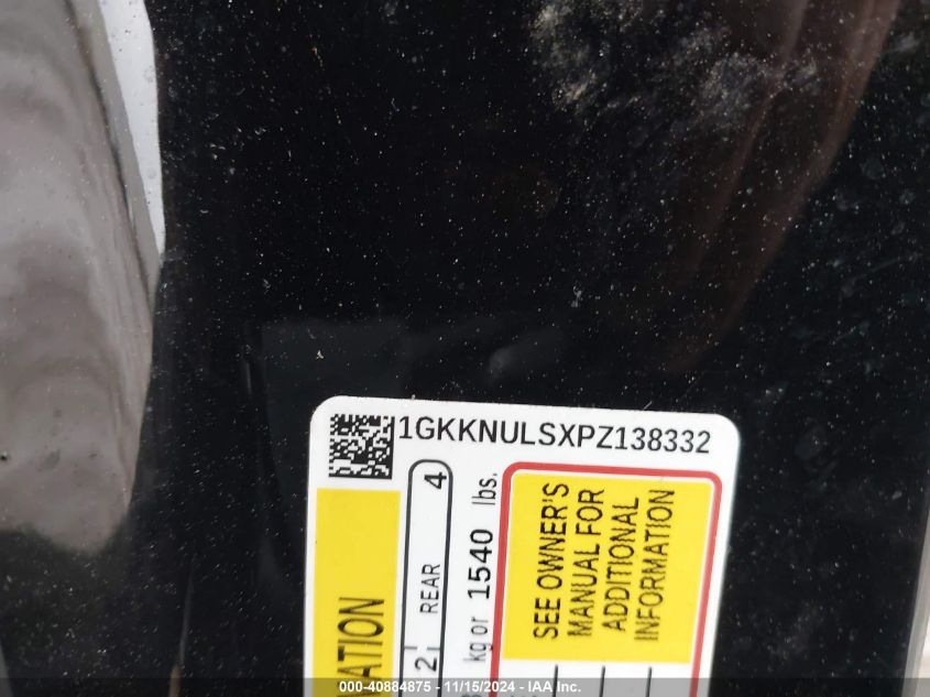 VIN 1GKKNULSXPZ138332 2023 GMC ACADIA no.9