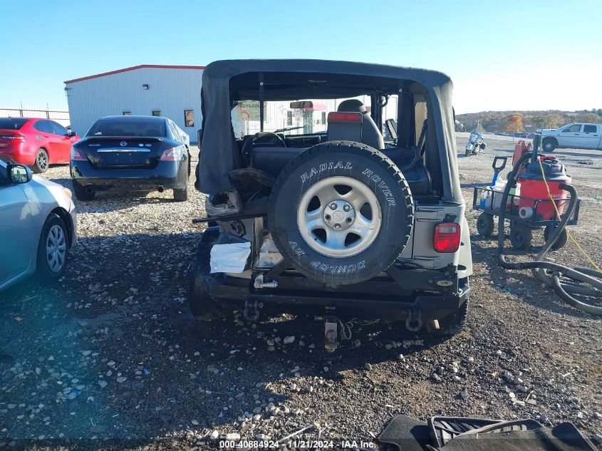 2001 Jeep Wrangler Sport VIN: 1J4FA49S41P346560 Lot: 40884924