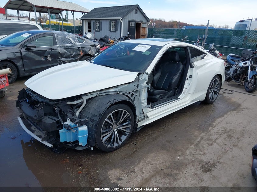 Vin: jn1ev7ek5jm341434, lot: 41374665, infiniti q60 3.0t luxe 20182