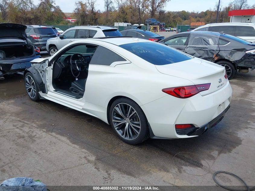 Vin: jn1ev7ek5jm341434, lot: 41374665, infiniti q60 3.0t luxe 20183
