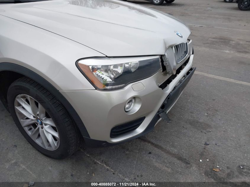 2015 BMW X3 xDrive28I VIN: 5UXWX9C58F0D51282 Lot: 40885072