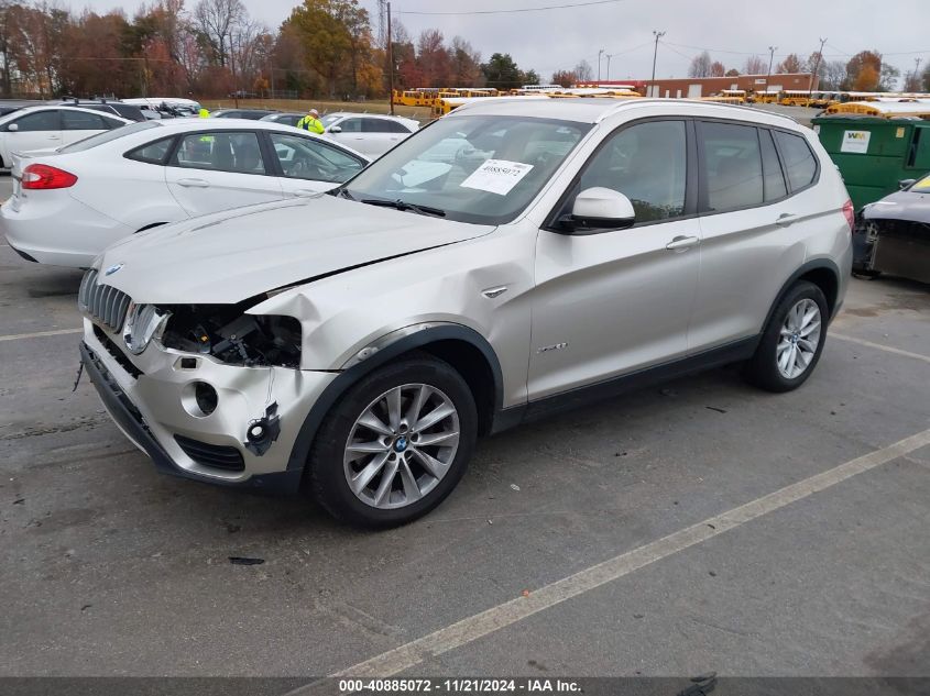 2015 BMW X3 xDrive28I VIN: 5UXWX9C58F0D51282 Lot: 40885072