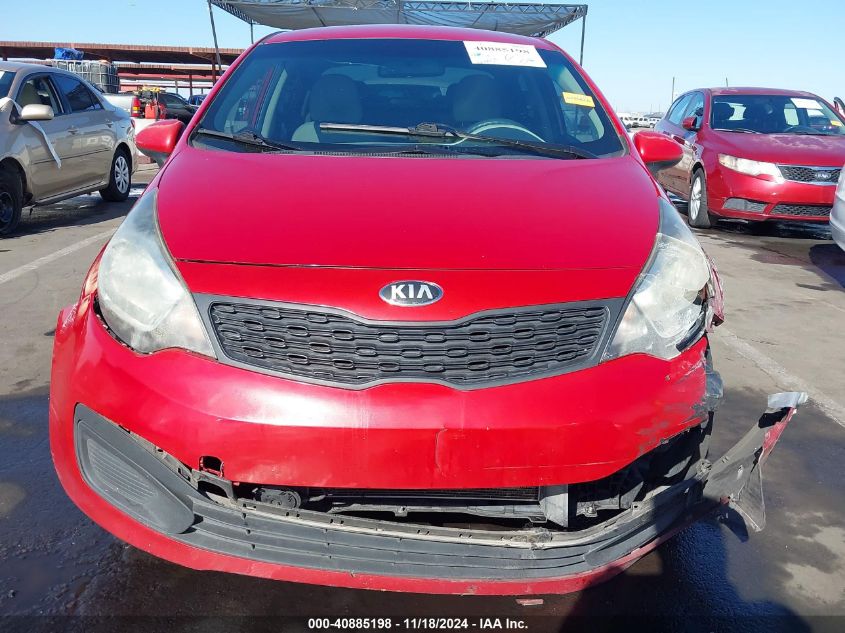 2013 Kia Rio Lx VIN: KNADM4A39D6121423 Lot: 40885198