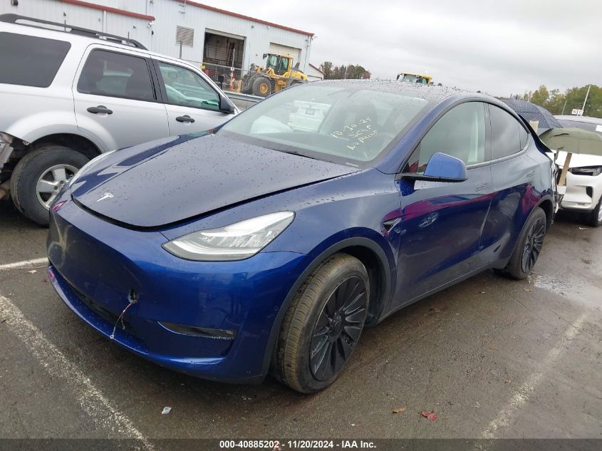 VIN 5YJYGDEE7MF185570 2021 TESLA MODEL Y no.2