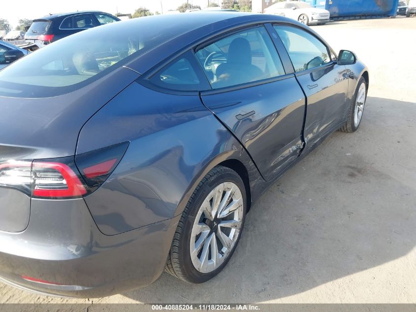 2023 Tesla Model 3 Rear-Wheel Drive VIN: 5YJ3E1EA4PF573632 Lot: 40885204