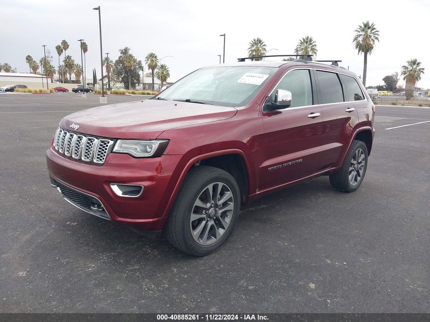 Vin: 1c4rjfcg1hc964391, lot: 41374924, jeep grand cherokee overland 4x4 20172